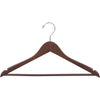 17" Rubber Coated Wooden Suit Hanger