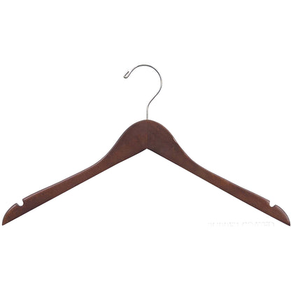 17" Rubber Coated Wooden Top Hanger