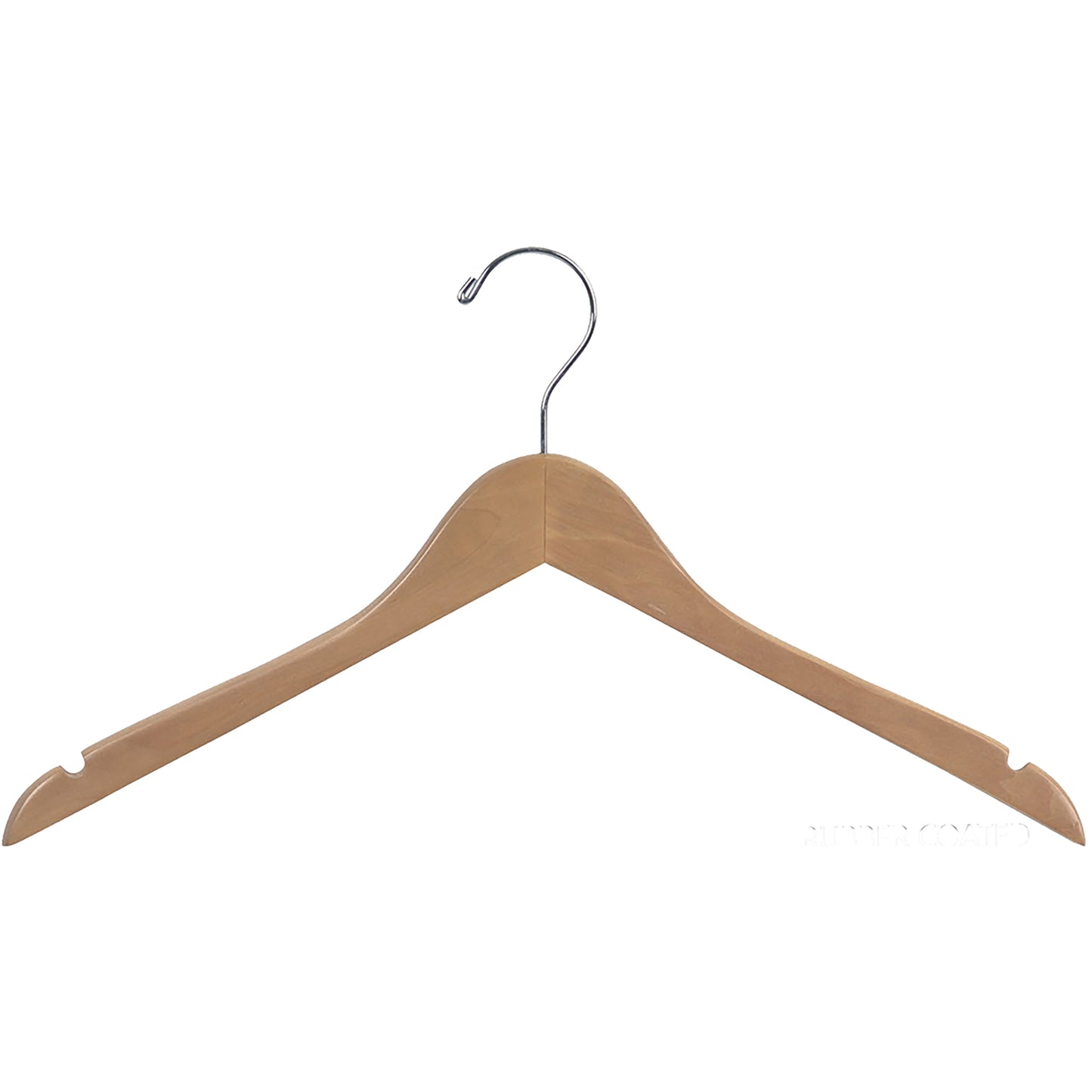 17" Rubber Coated Wooden Top Hanger