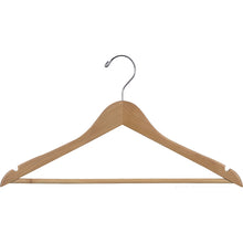 17" Rubber Coated Wooden Suit Hanger