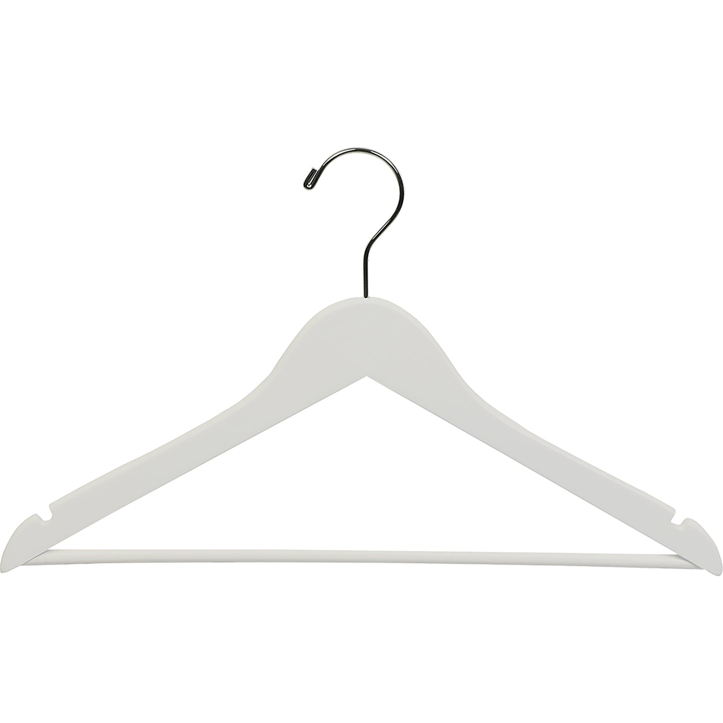 17" Rubber Coated Wooden Suit Hanger