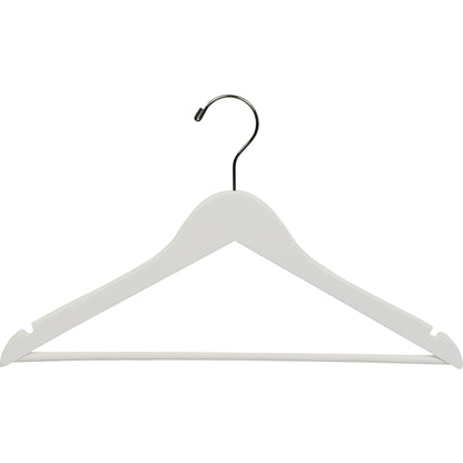 17" Rubber Coated Wooden Suit Hanger