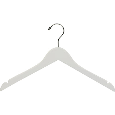 17" Rubber Coated Wooden Top Hanger