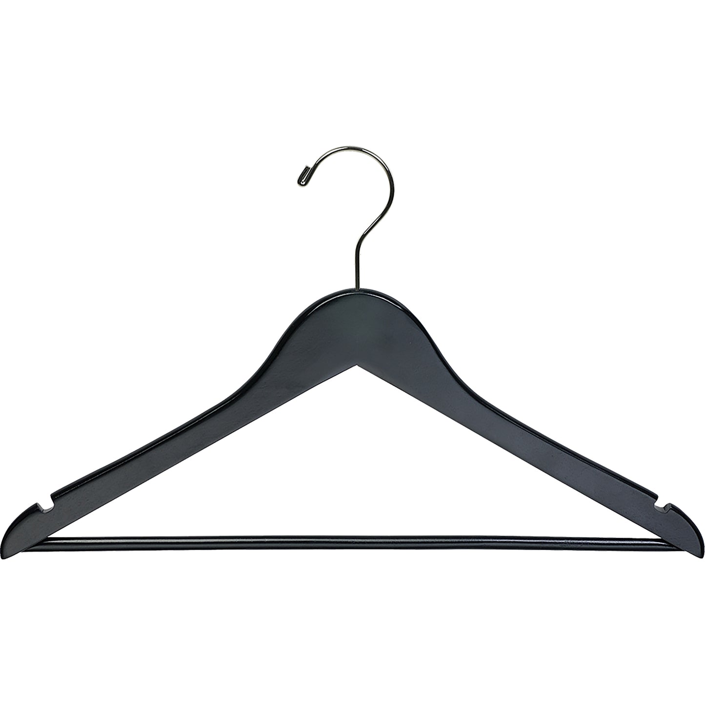17" Rubber Coated Wooden Suit Hanger
