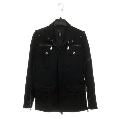 17" Heavy Duty Black Plastic, Jacket Coat Outerwear Hangers, with long turnable metal hook (Mainetti 3329)