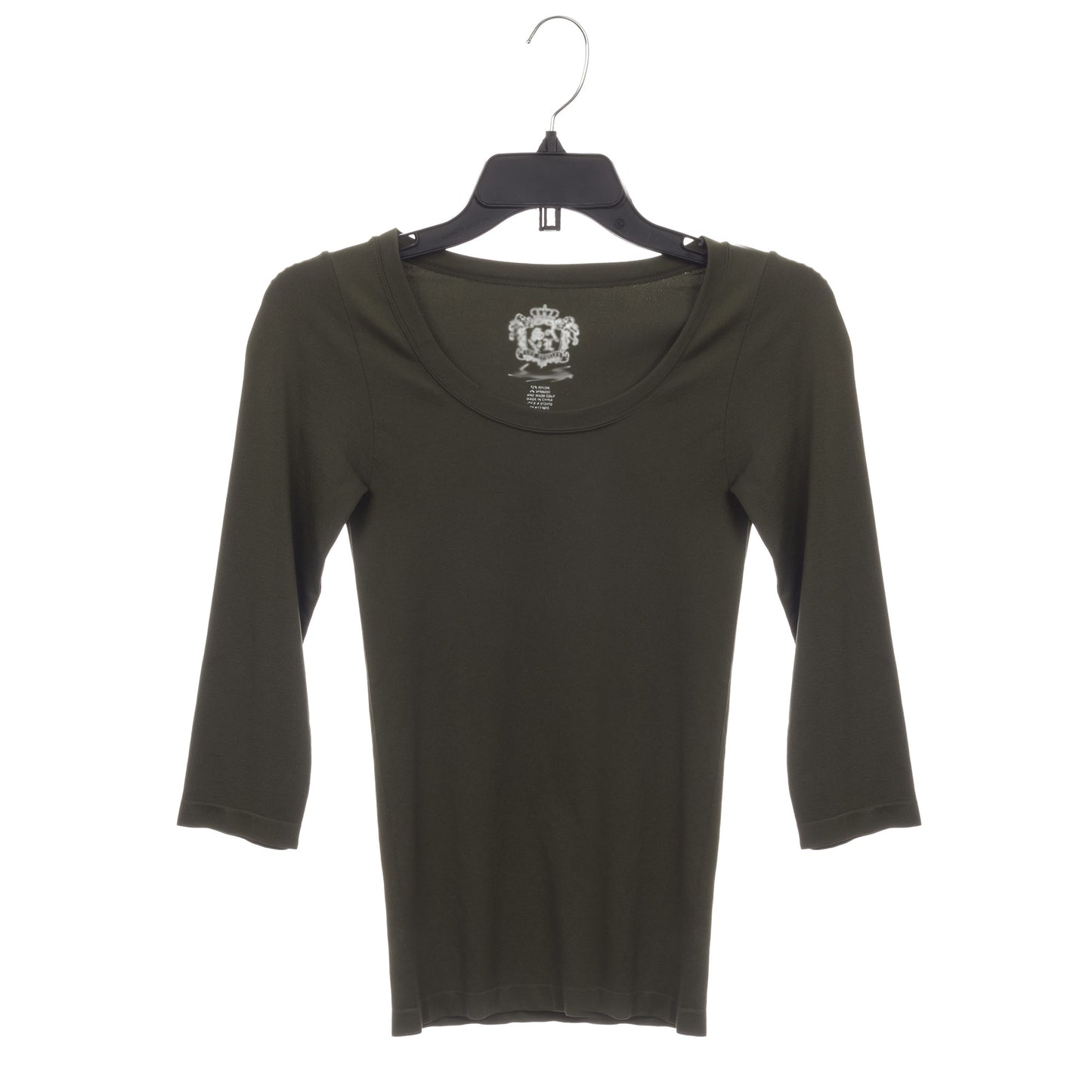 Mainetti 484 17" REUSE Black Plastic, Shirt Top Dress Hangers, with turnable metal hook and notches for straps