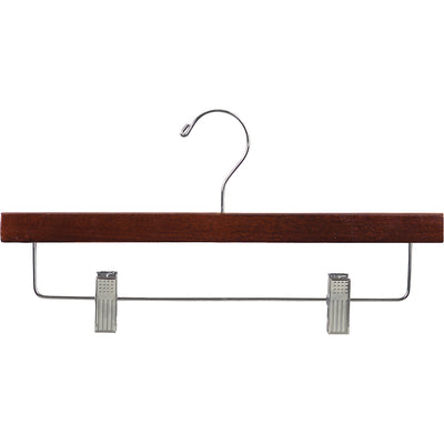 14" Wooden Bottom Hangers with Metal Clips