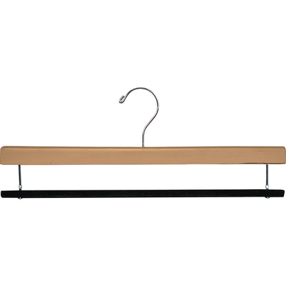 16" Wooden Bottom Hangers - Flocked Bar