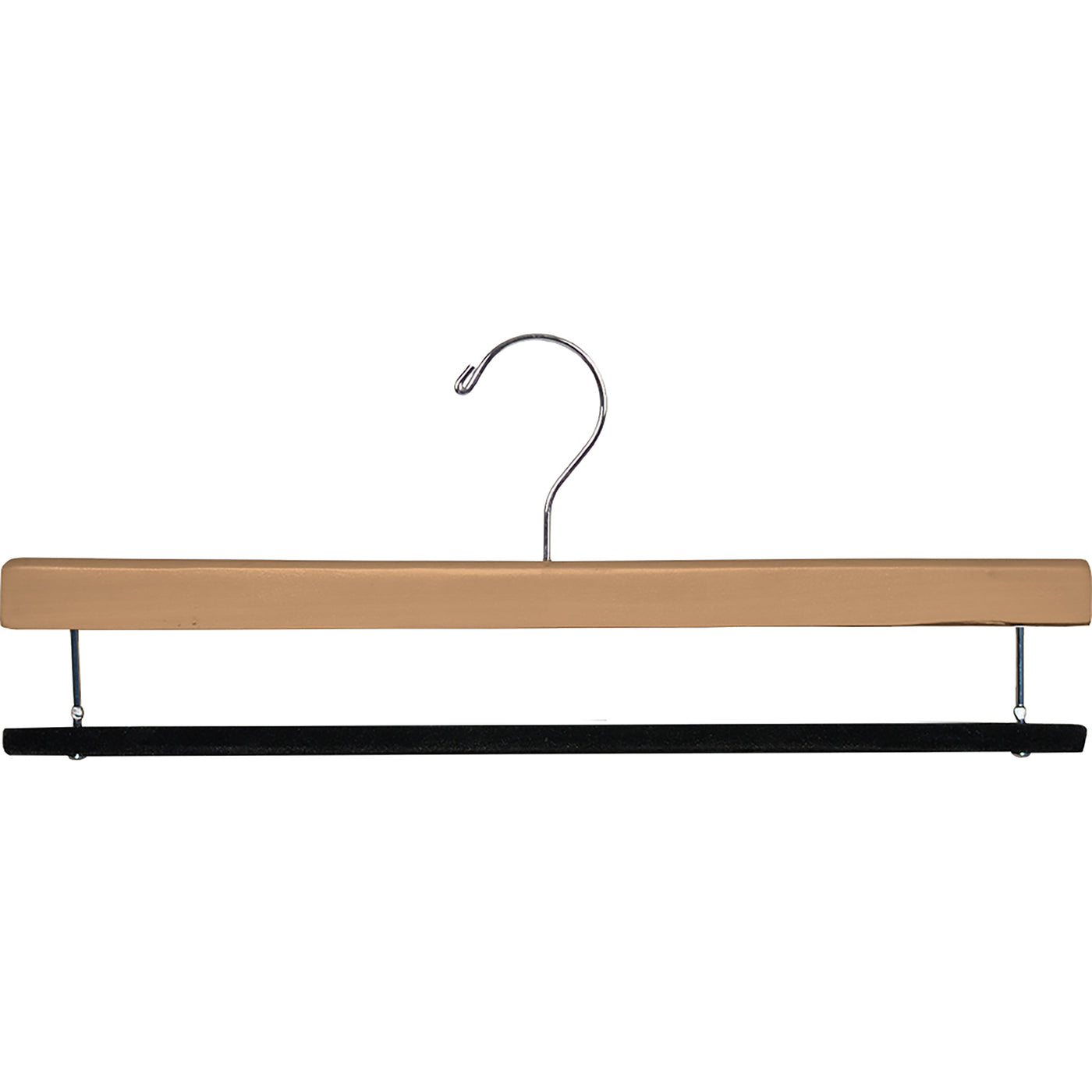 16" Wooden Bottom Hangers - Flocked Bar