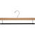 16" Wooden Bottom Hangers - Flocked Bar