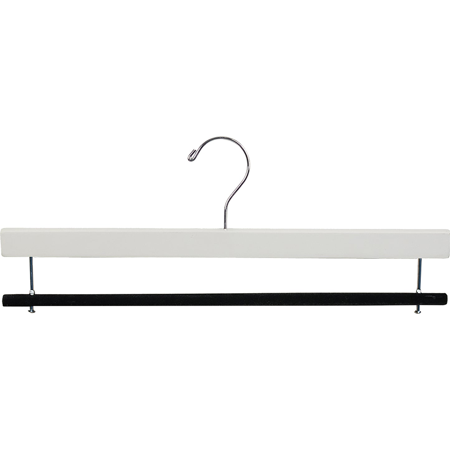 16" Wooden Bottom Hangers - Flocked Bar