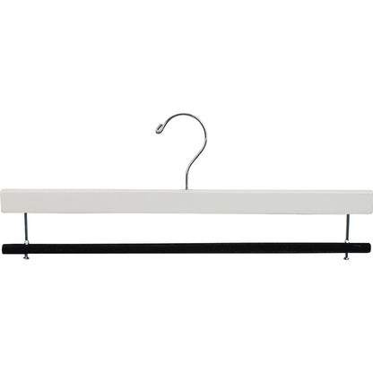 16" Wooden Bottom Hangers - Flocked Bar