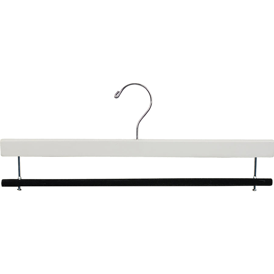 16" Wooden Bottom Hangers - Flocked Bar