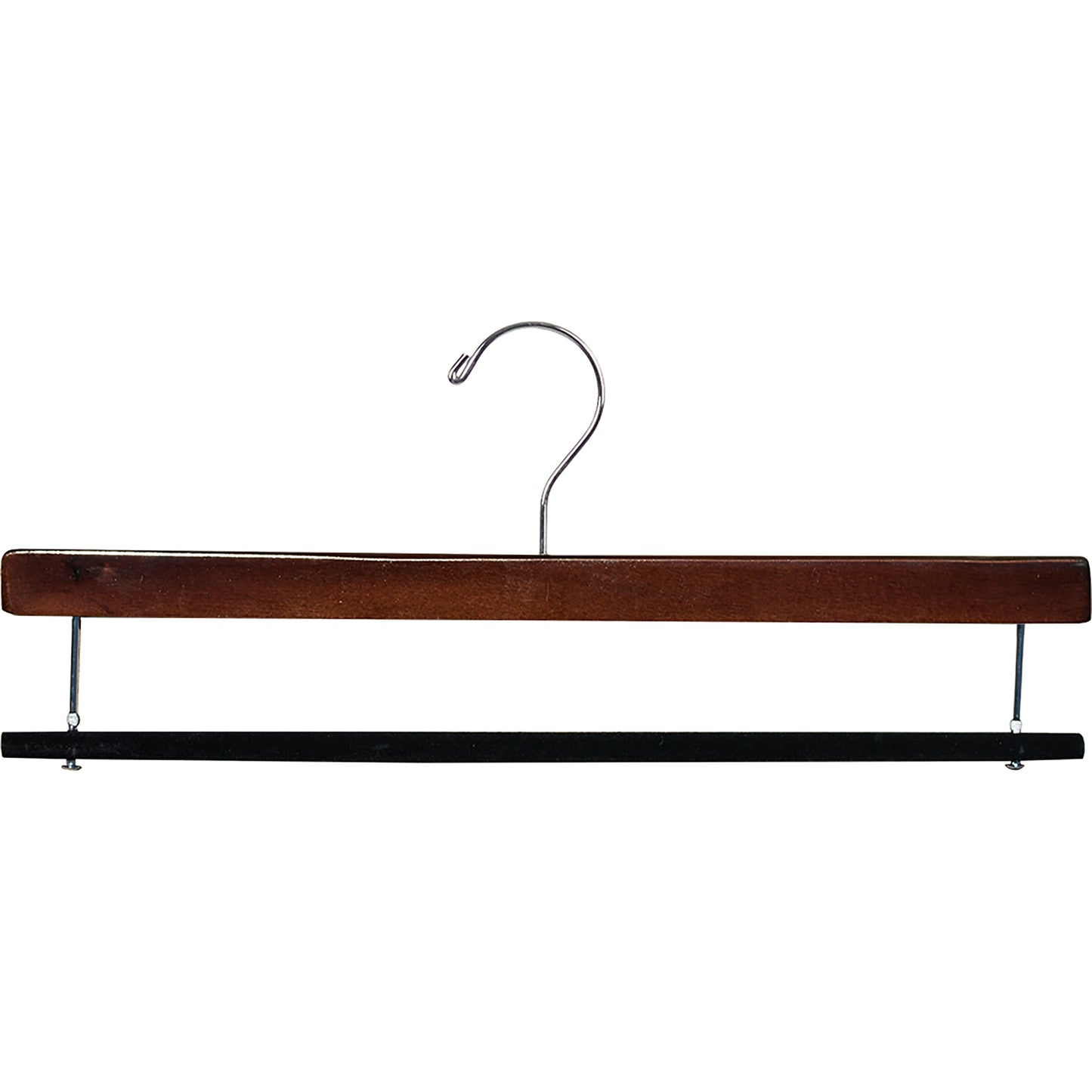 16" Wooden Bottom Hangers - Flocked Bar