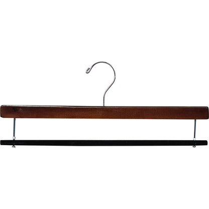 16" Wooden Bottom Hangers - Flocked Bar