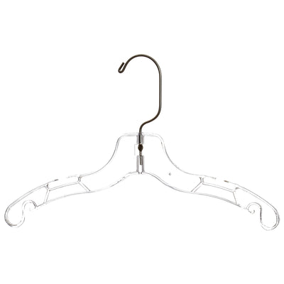 Rebrilliant Sturdy Clear Plastic Top Hanger (Set of 100)