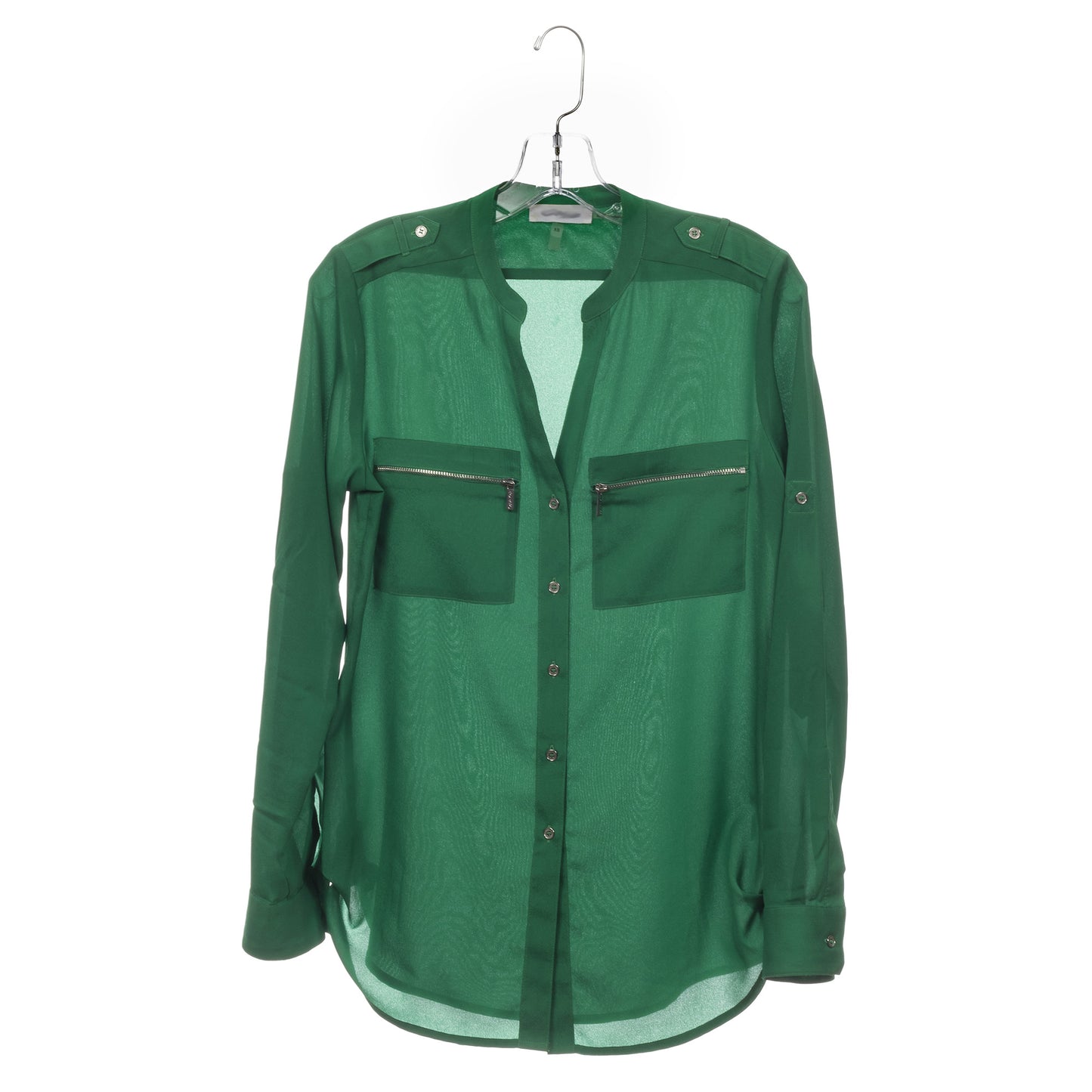 17" Clear Plastic Shirt-Top Dress Hangers, 360° Swivel Metal Hook, Notches For Straps (Mainetti 5400)