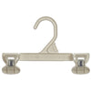 Mainetti 6108, 8" White all Plastic, Pant Skirt Slack Bottom Hangers, with sturdy plastic non-slip clips