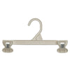 Mainetti 6110, 10" White all Plastic, Pant Skirt Slack Bottom Hangers, with sturdy plastic non-slip clips