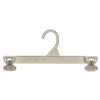 Mainetti 6112, 12" White all Plastic, Pant Skirt Slack Bottom Hangers, with sturdy plastic non-slip clips