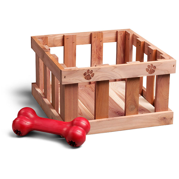 Cedar Wood Pet Accessories Matching Toy Box, Bed, & More USA