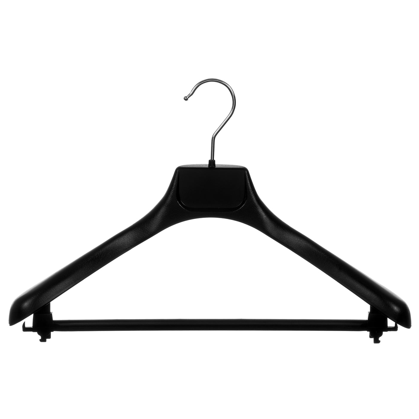 DormCo Jumbo Thick Black Hangers (Made in The Usa) 9 Pack
