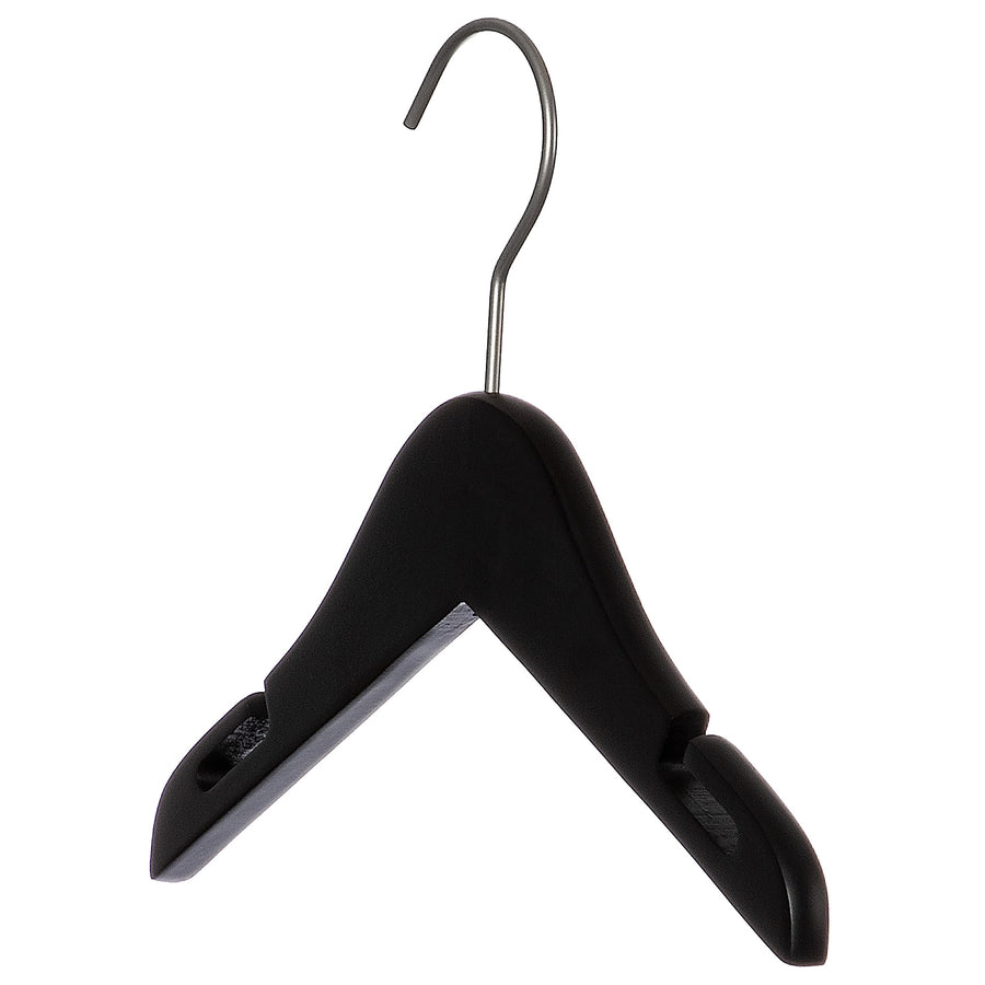 10" Black Wooden Coat Hanger