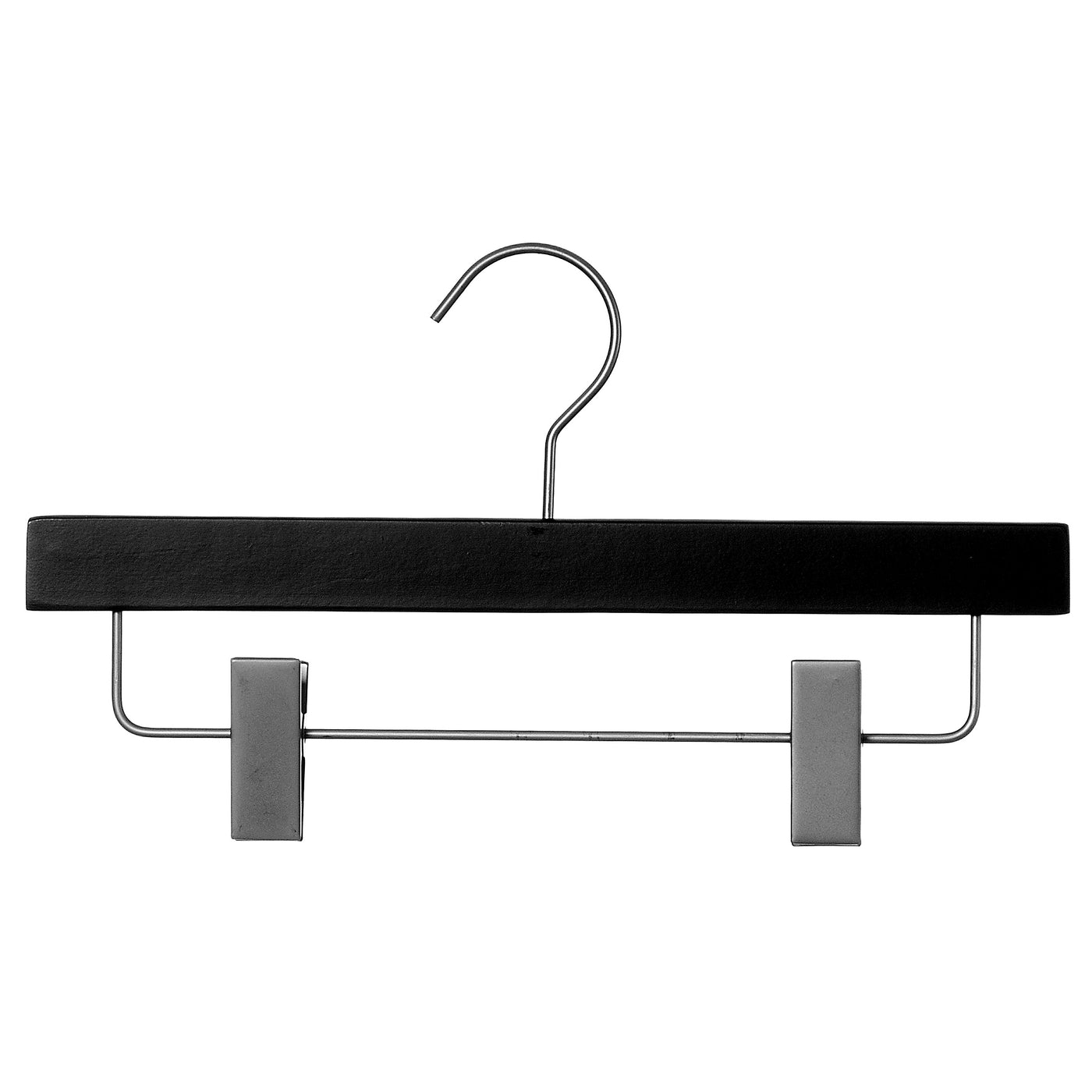 TOPIA HANGER Black Wooden Hangers, 0.28-inch Slim Wood Clothes Hanger with  Flat Design and Smooth Notches, Lightweight Space Saving Hangers for Shirt