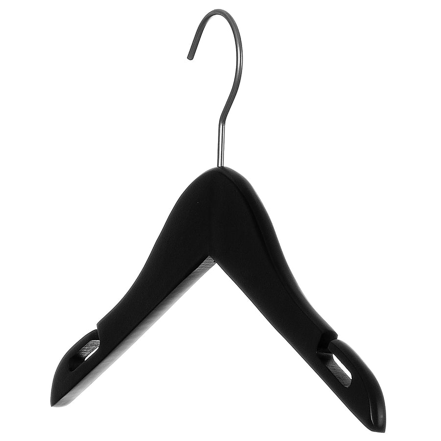 12" Black Wooden Shirt Hanger