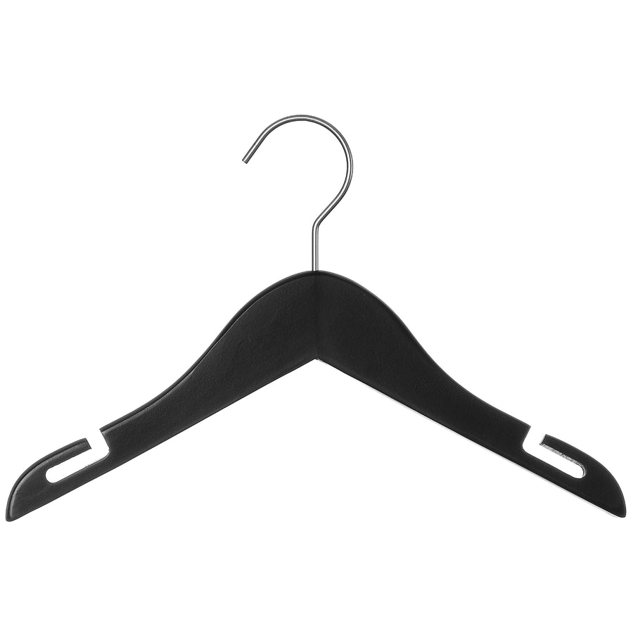 12" Black Wooden Shirt Hanger