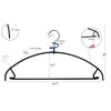 Metal Non-Slip - 16 1/4" Ultra Lite Euro Top and Bottom Hanger