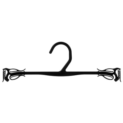 Mainetti GS19, 10" Black Plastic, Bra Panty Underwear Hangers, sleek new design