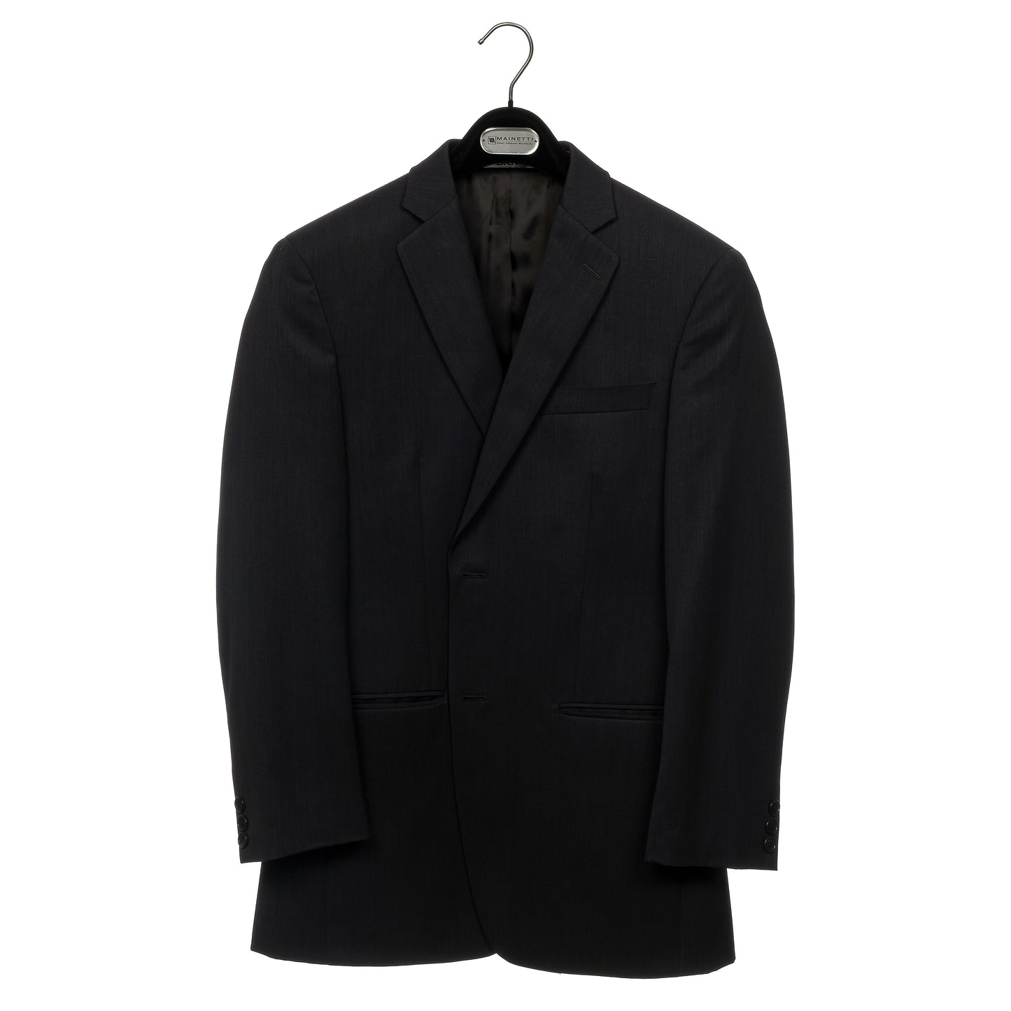 MLS - 16.5" Black Flocked Jacket Hanger