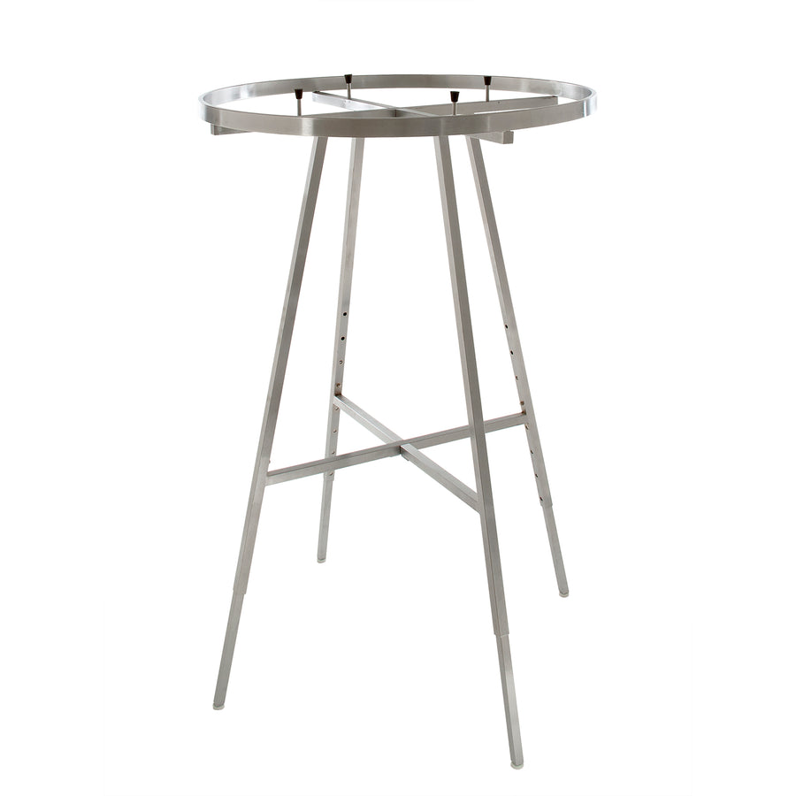 36" dia Round Folding Rack w/ Rectangular Tubing Hangrail