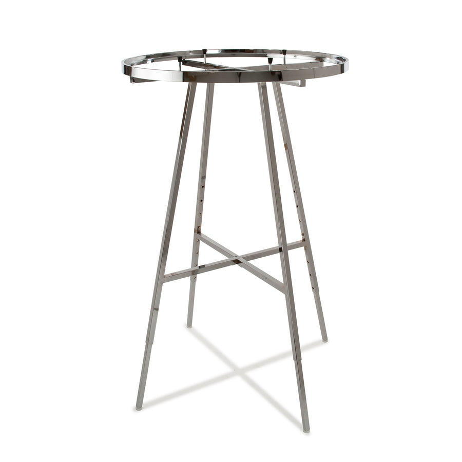 36" dia Round Folding Rack w/ Rectangular Tubing Hangrail