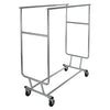 Collapsible Garment Rack w/ Double Round Tubing Hangrail
