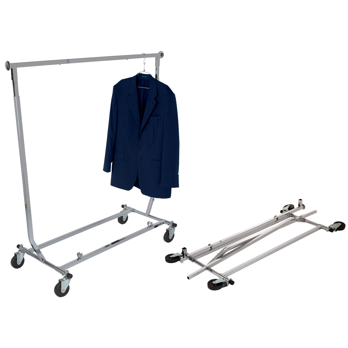 Garment Reproduction of workers サロペット Heavy Duty Salesman's Rack - Collapsible Garment Rack