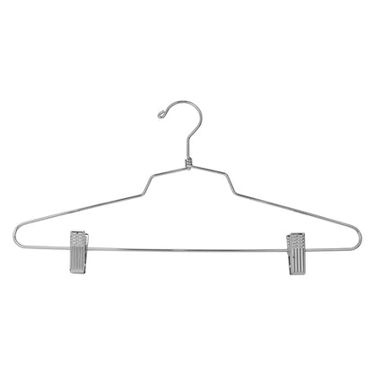 16" Steel Combination Hanger w/ Vinyl Cushion Clips and Regular Hook - Mainetti USA
