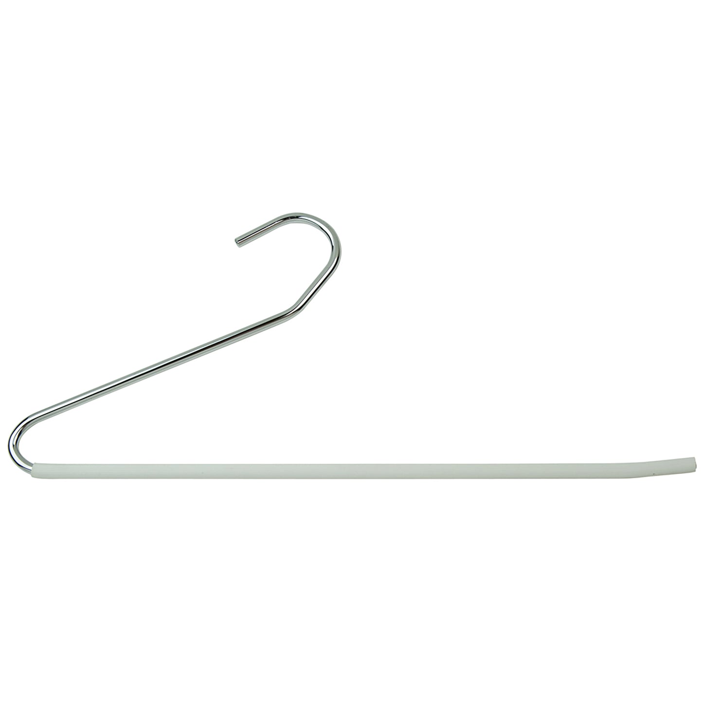 15" Deluxe "S" Style Slack Hanger w/ White Vinyl Sleeve